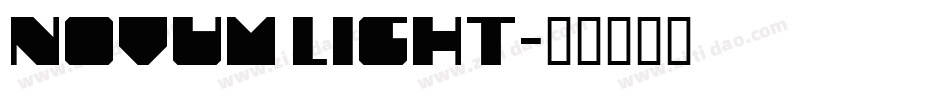 Novum Light字体转换
